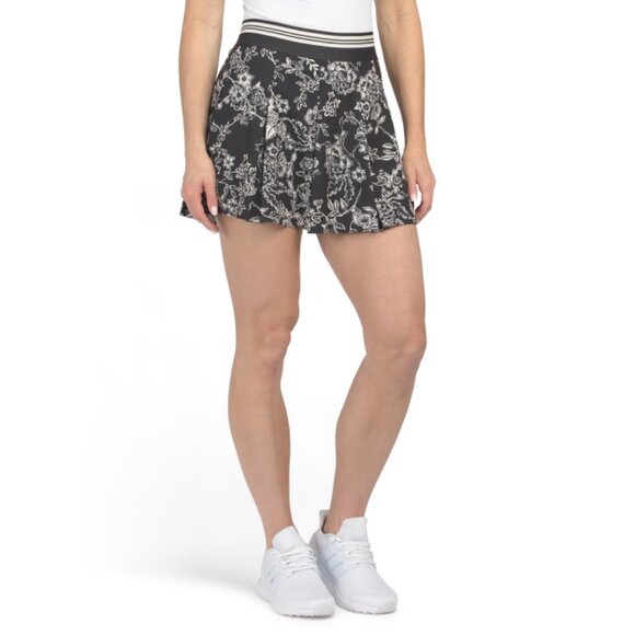 JOHNNY WAS Multi Bee Active Full Pleat Tennis Skirt
